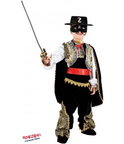 Costume carnevale - CAVALIERE MASCHERATO ORO BABY 